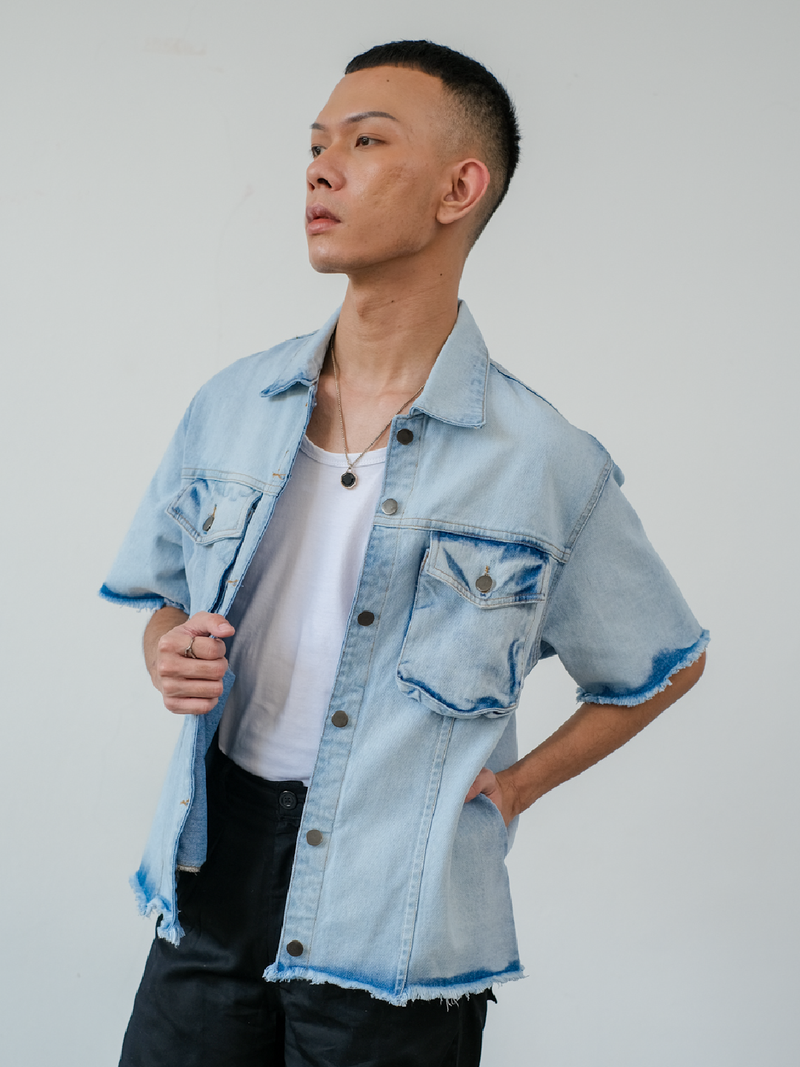 PORSHA DENIM JACKET SHIRT for MEN