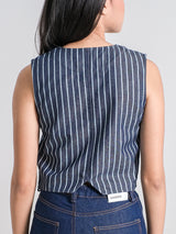 ROMAN VEST STRIPE DENIM