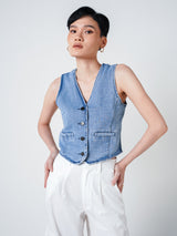 ROMAN VEST BLUE DENIM