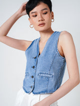 ROMAN VEST BLUE DENIM