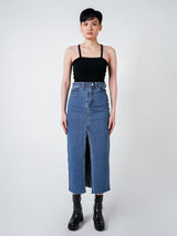 EVE DENIM MAXI SKIRT