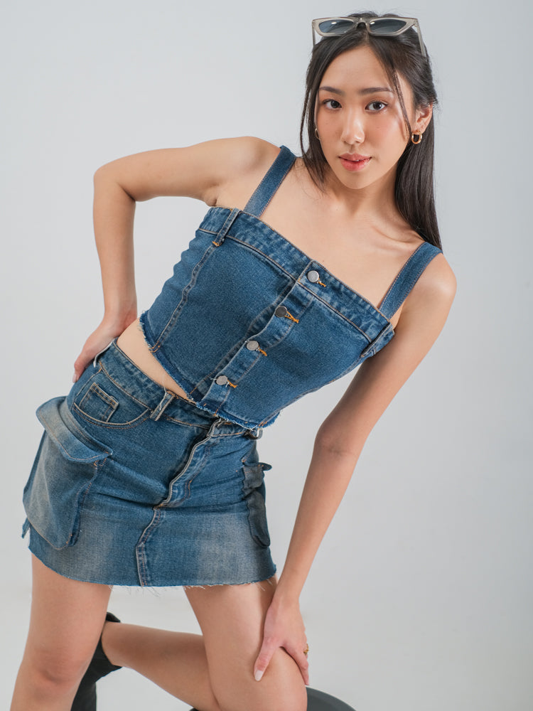 KIMBERLY DENIM TANK TOP