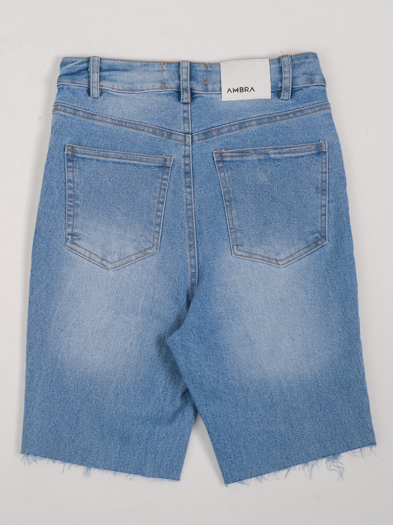 LEWIS BIKER DENIM SHORT