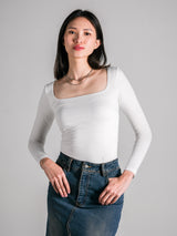 KAY SQUARE NECK TOPS