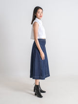 ELSIE FLARE DENIM SKIRT