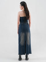 AVA MAXI DENIM DRESS