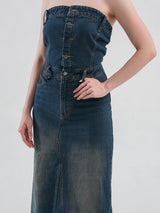 AVA MAXI DENIM DRESS