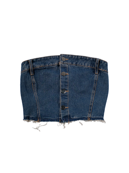 RENE DENIM BUSTIER