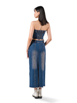 ASHLEY MAXI DENIM SKIRT