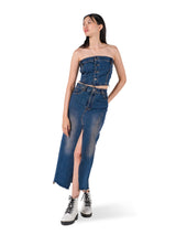 ASHLEY MAXI DENIM SKIRT