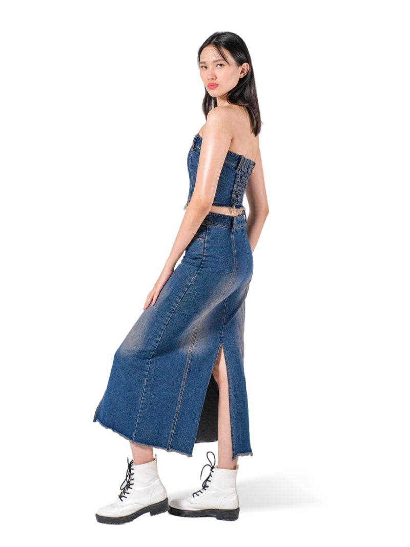 Maxi denim skirts 60 hotsell