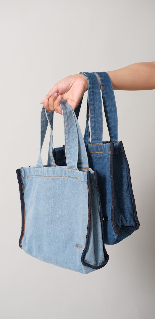 MINI TOTE BAG DENIM